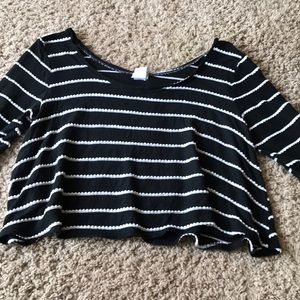 Striped crop top